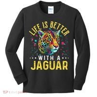 Life Is Better With A JAGUAR Funny JAGUARS Kids Long Sleeve Shirt thumb 0