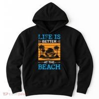Life Is Better At The Beach Summer Vacation Quote Hoodie thumb 0