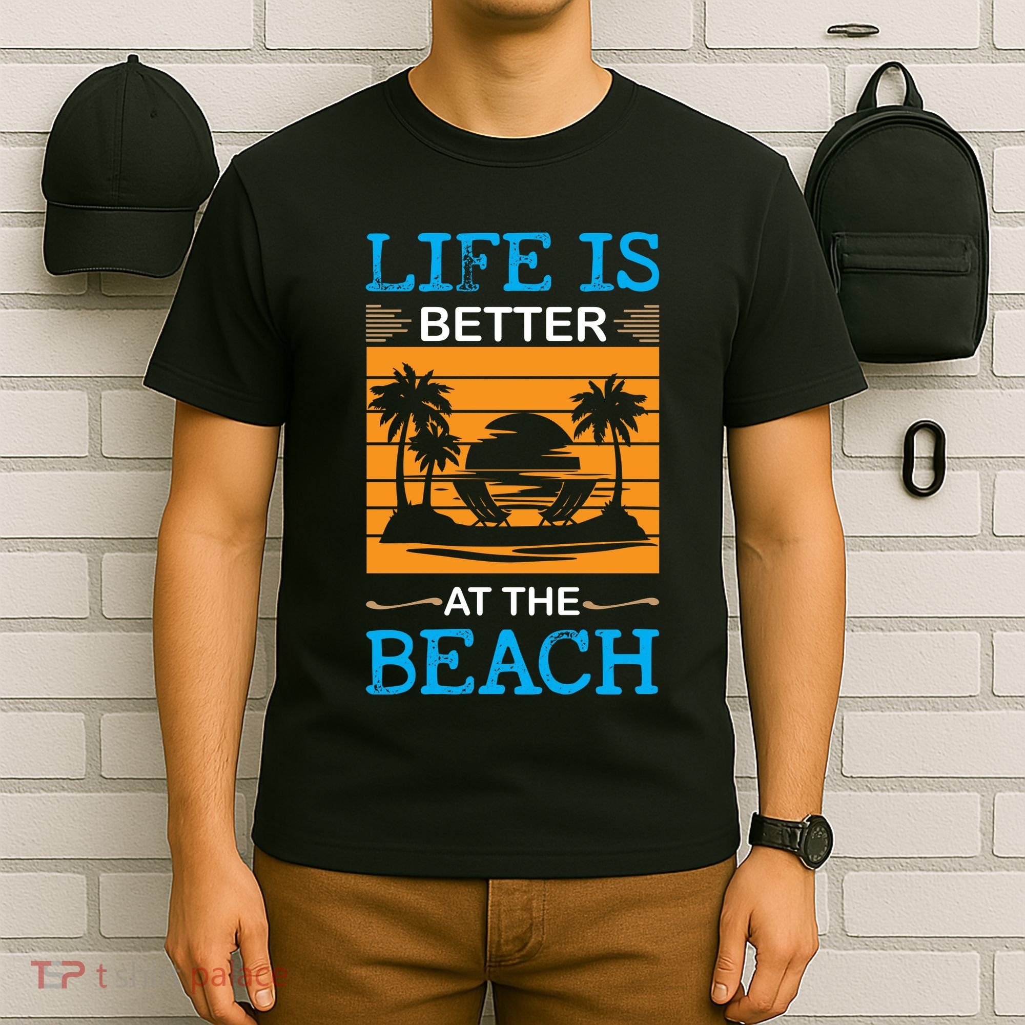 Life Is Better At The Beach Summer Vacation Quote T-Shirt