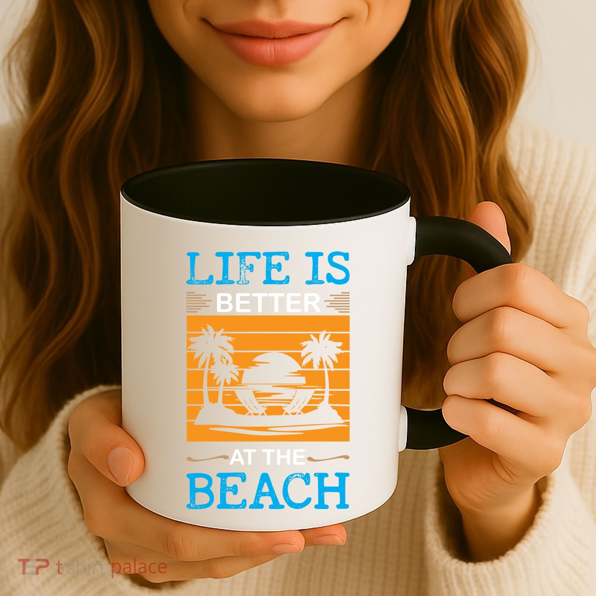 Life Is Better At The Beach Summer Vacation Quote Coffee Mug
