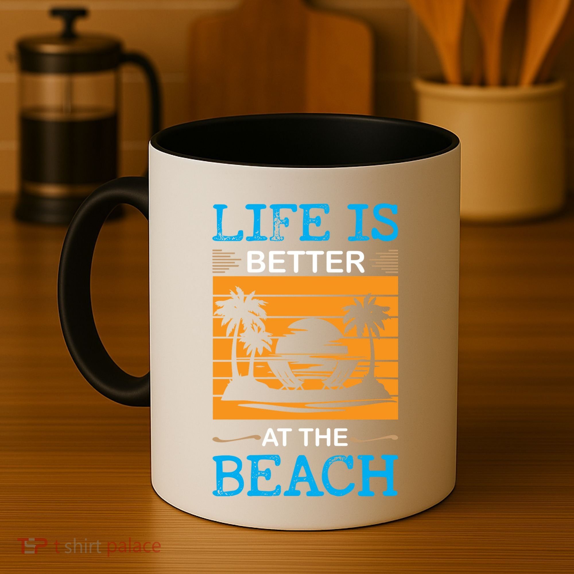 Life Is Better At The Beach Summer Vacation Quote Coffee Mug