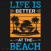 Life Is Better At The Beach Summer Vacation Quote Women's Hoodie thumb 2