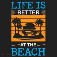 Life Is Better At The Beach Summer Vacation Quote Hat thumb 2