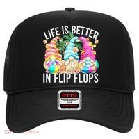 Life Is Better In Flip Flops For Beach Girls Summer Gnomes Hat thumb 0