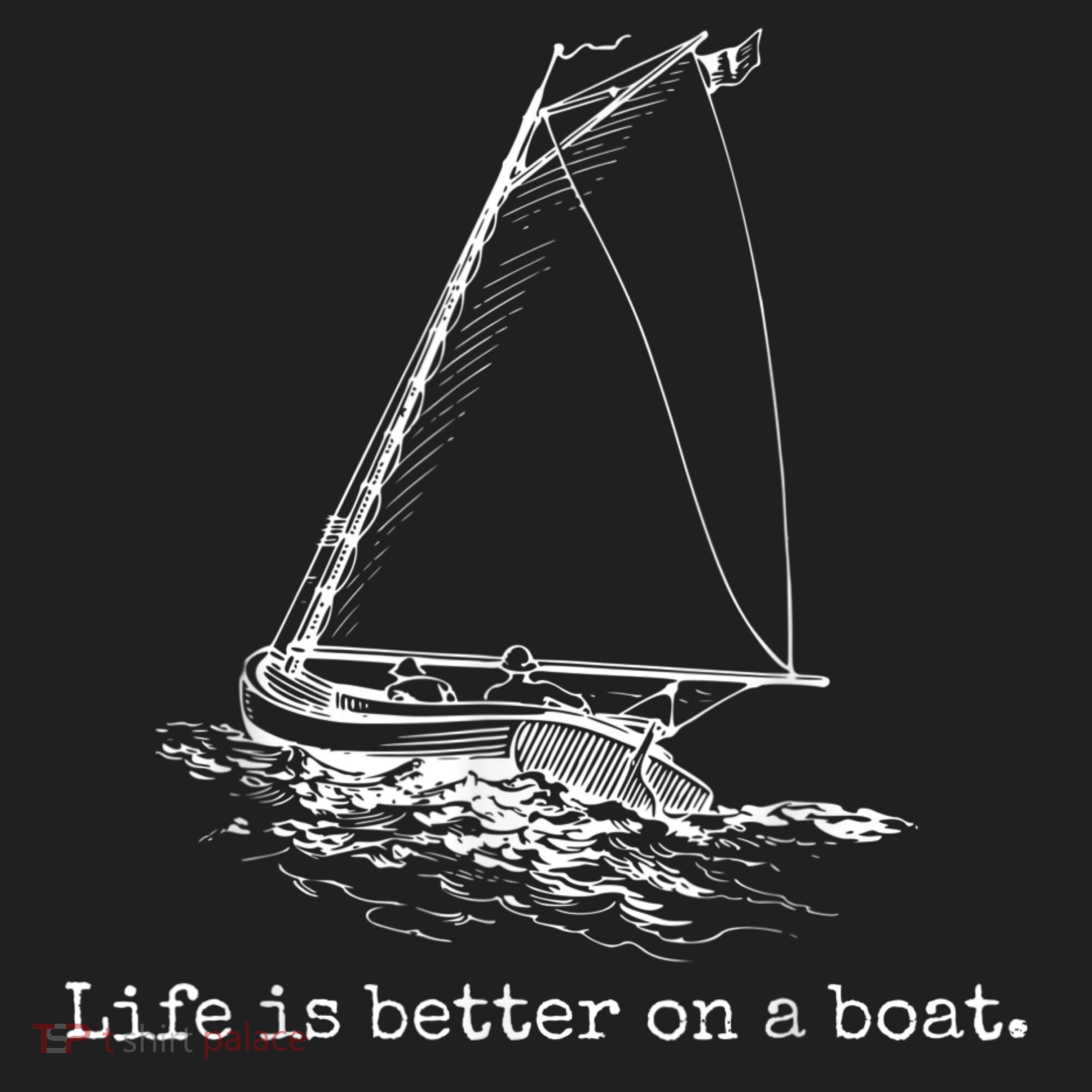 Life Is Better On A Boat Sailboat Sketch Cool Sailing Hat