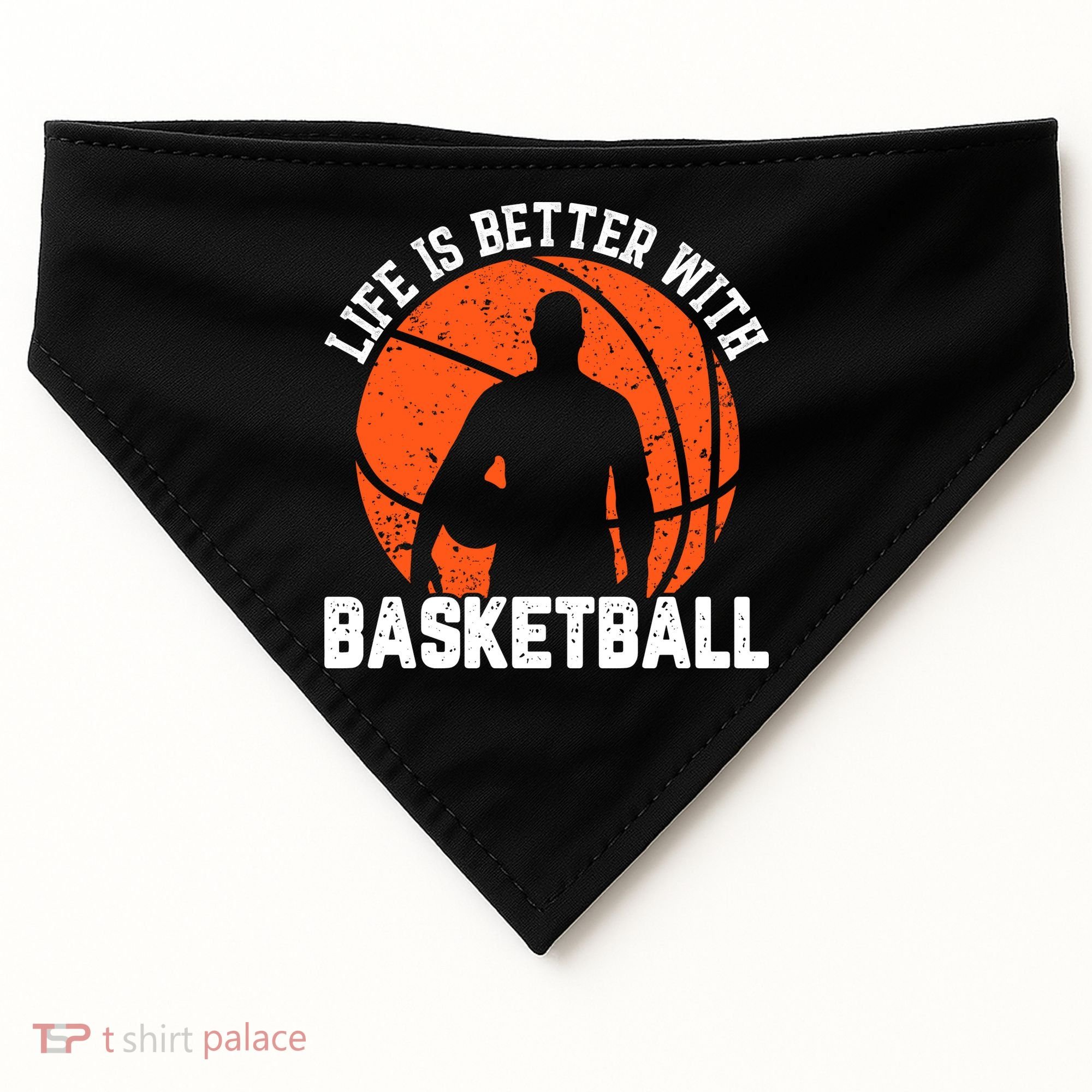 Life Is Better With Basketball For Player Bball USA-Made Doggie Bandana