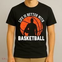 Life Is Better With Basketball For Player Bball T-Shirt thumb 3