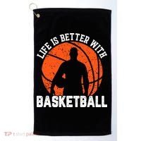 Life Is Better With Basketball For Player Bball Golf Towel thumb 0