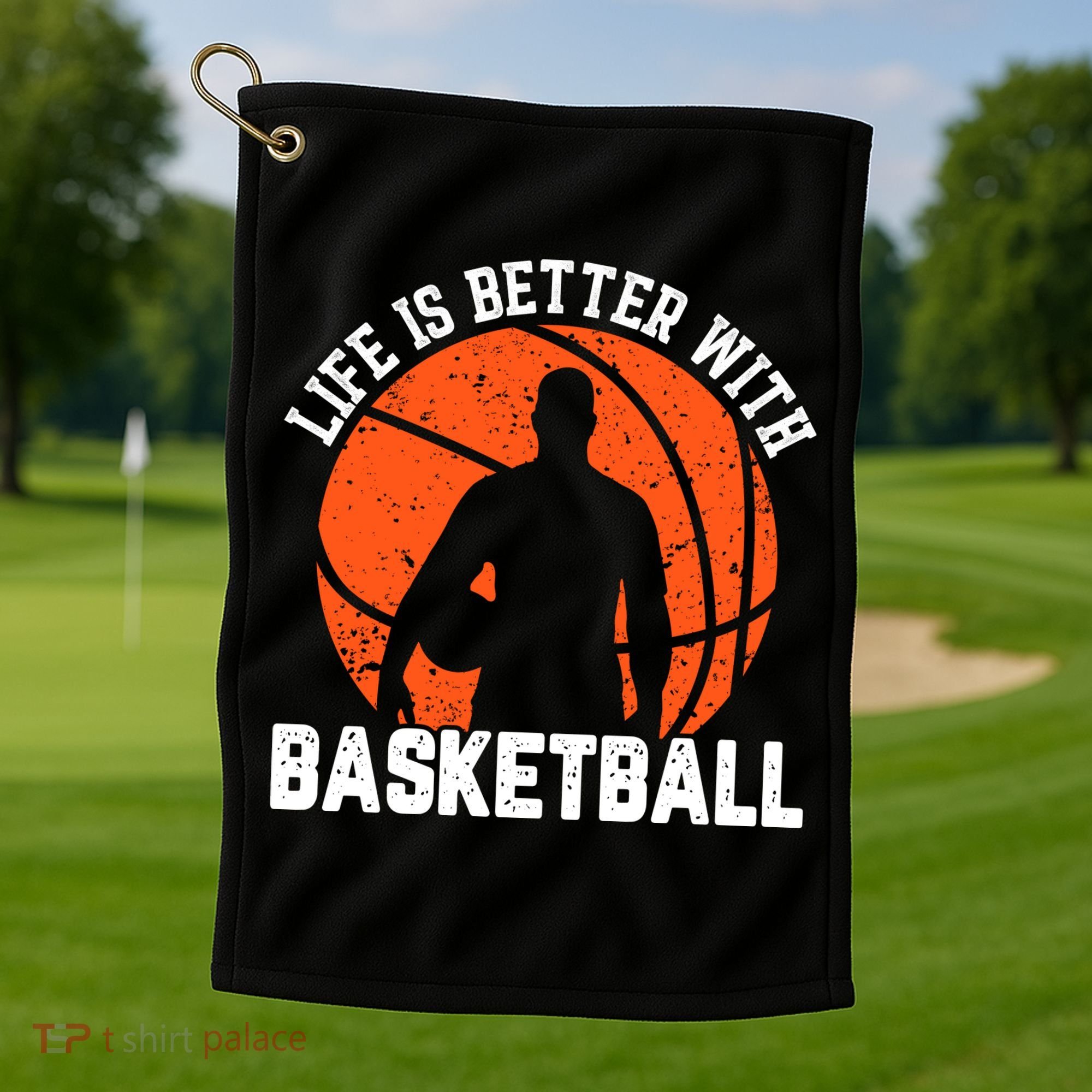 Life Is Better With Basketball For Player Bball Golf Towel