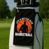 Life Is Better With Basketball For Player Bball Golf Towel thumb 2