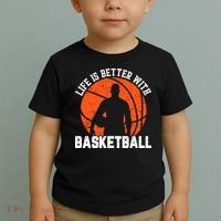 Life Is Better With Basketball For Player Bball Toddler T-Shirt thumb 2