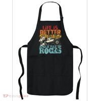 Life Is Better With A Remote Control And A Pile Of Rocks Apron thumb 0