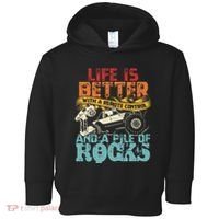 Life Is Better With A Remote Control And A Pile Of Rocks Toddler Hoodie thumb 0