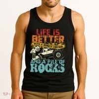 Life Is Better With A Remote Control And A Pile Of Rocks Tank Top thumb 3