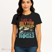 Life Is Better With A Remote Control And A Pile Of Rocks Women's T-Shirt thumb 4