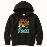 Life Is Better With A Remote Control And A Pile Of Rocks Kids Hoodie thumb 0