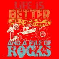 Life Is Better With A Remote Control And A Pile Of Rocks Santa Hat thumb 1