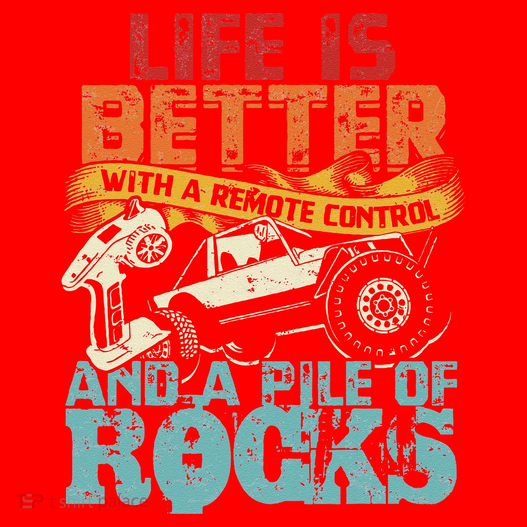 Life Is Better With A Remote Control And A Pile Of Rocks Santa Hat