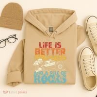 Life Is Better With A Remote Control And A Pile Of Rocks Hoodie thumb 4