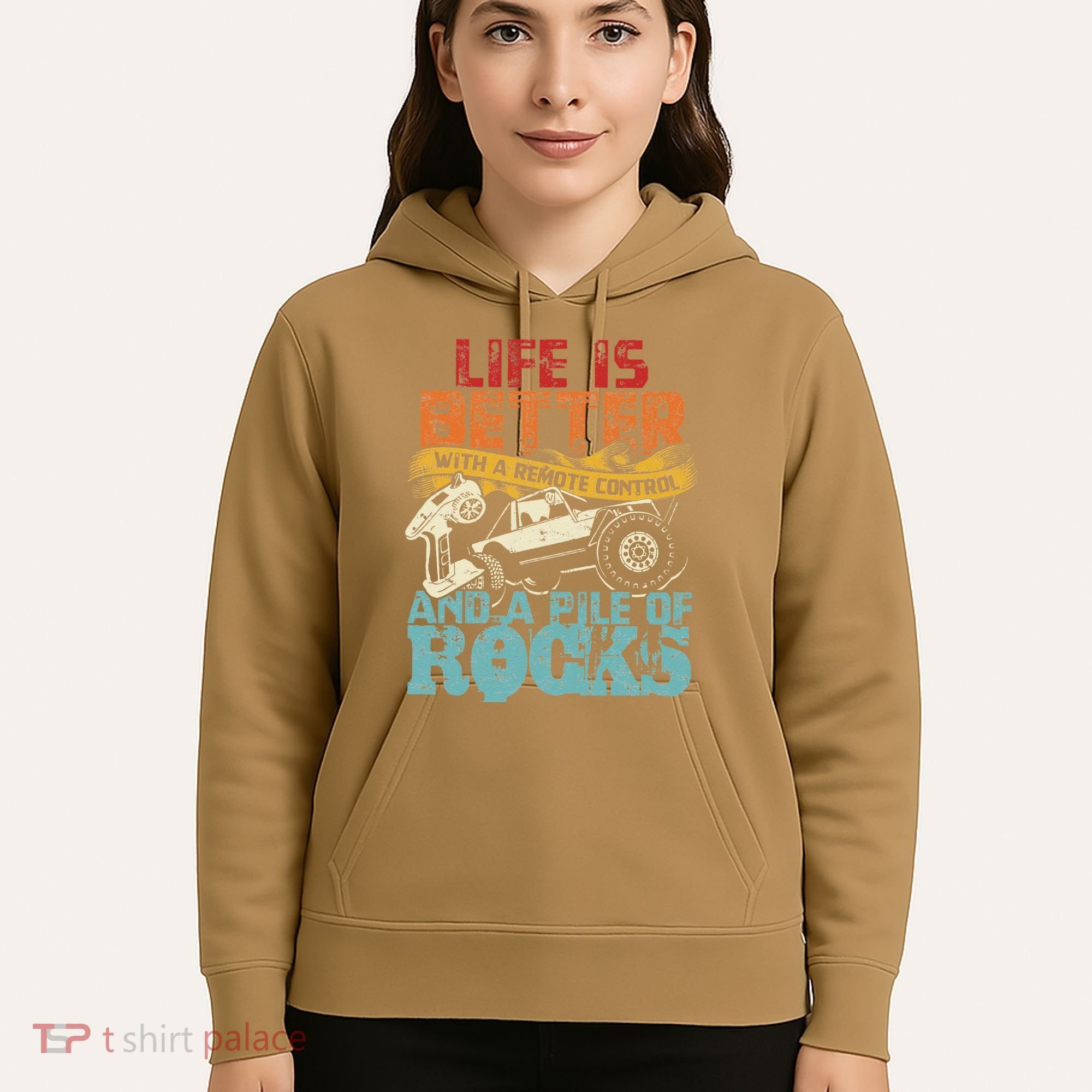 Life Is Better With A Remote Control And A Pile Of Rocks Hoodie