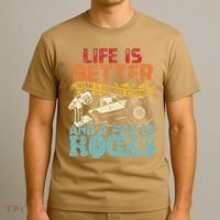 Life Is Better With A Remote Control And A Pile Of Rocks T-Shirt thumb 3