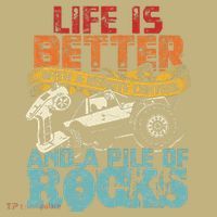 Life Is Better With A Remote Control And A Pile Of Rocks Kids T-Shirt thumb 2