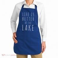 Life Is Better At The Lake Camp Cool Gift Apron thumb 2