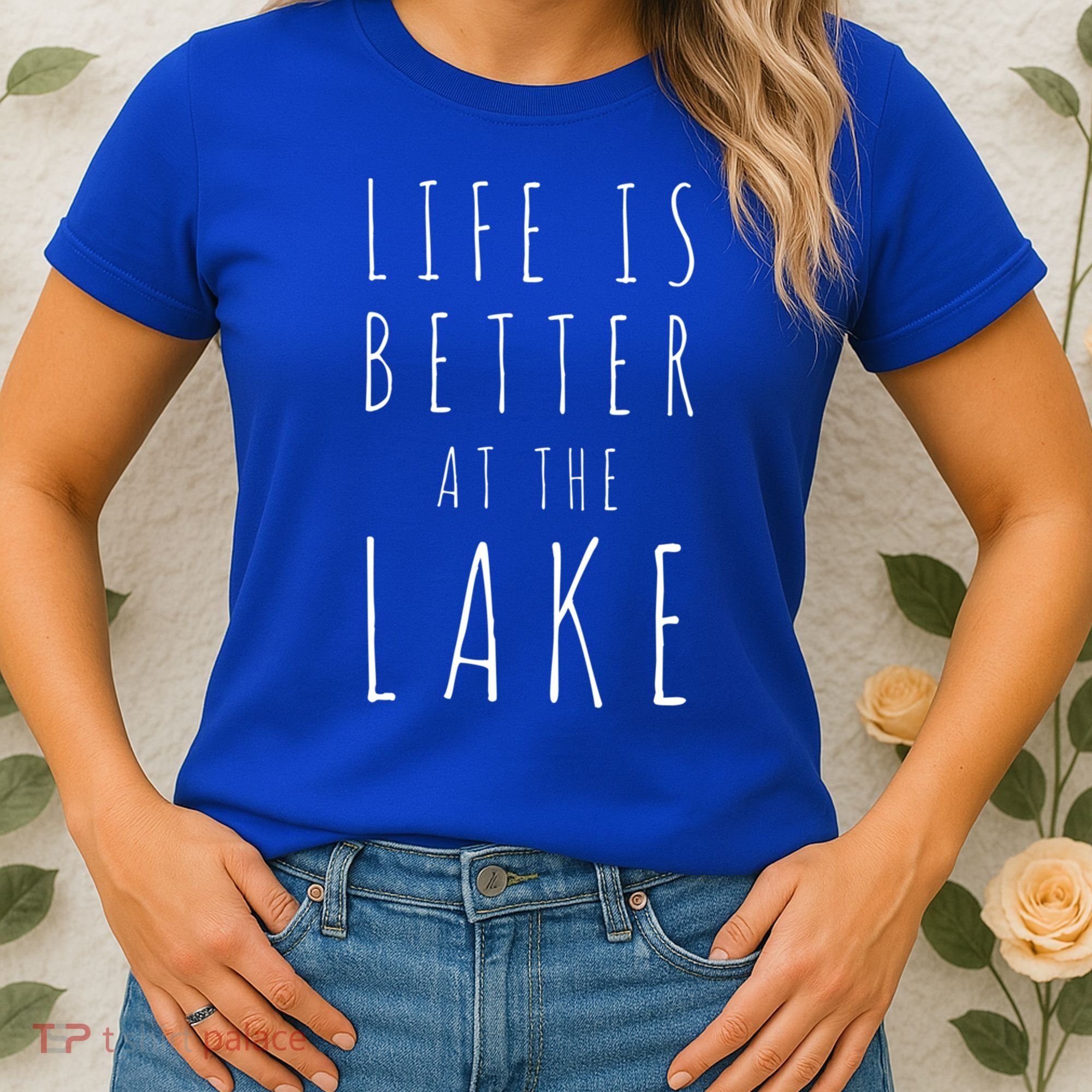 Life Is Better At The Lake Camp Cool Gift Women's T-Shirt