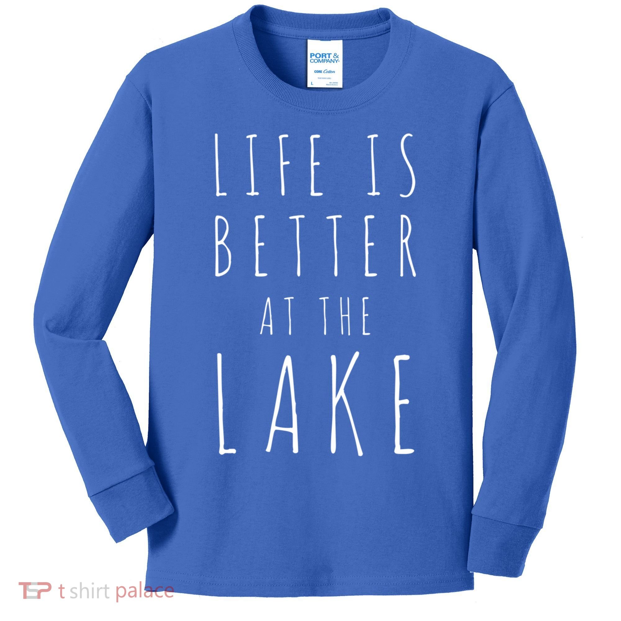 Life Is Better At The Lake Camp Cool Gift Kids Long Sleeve Shirt