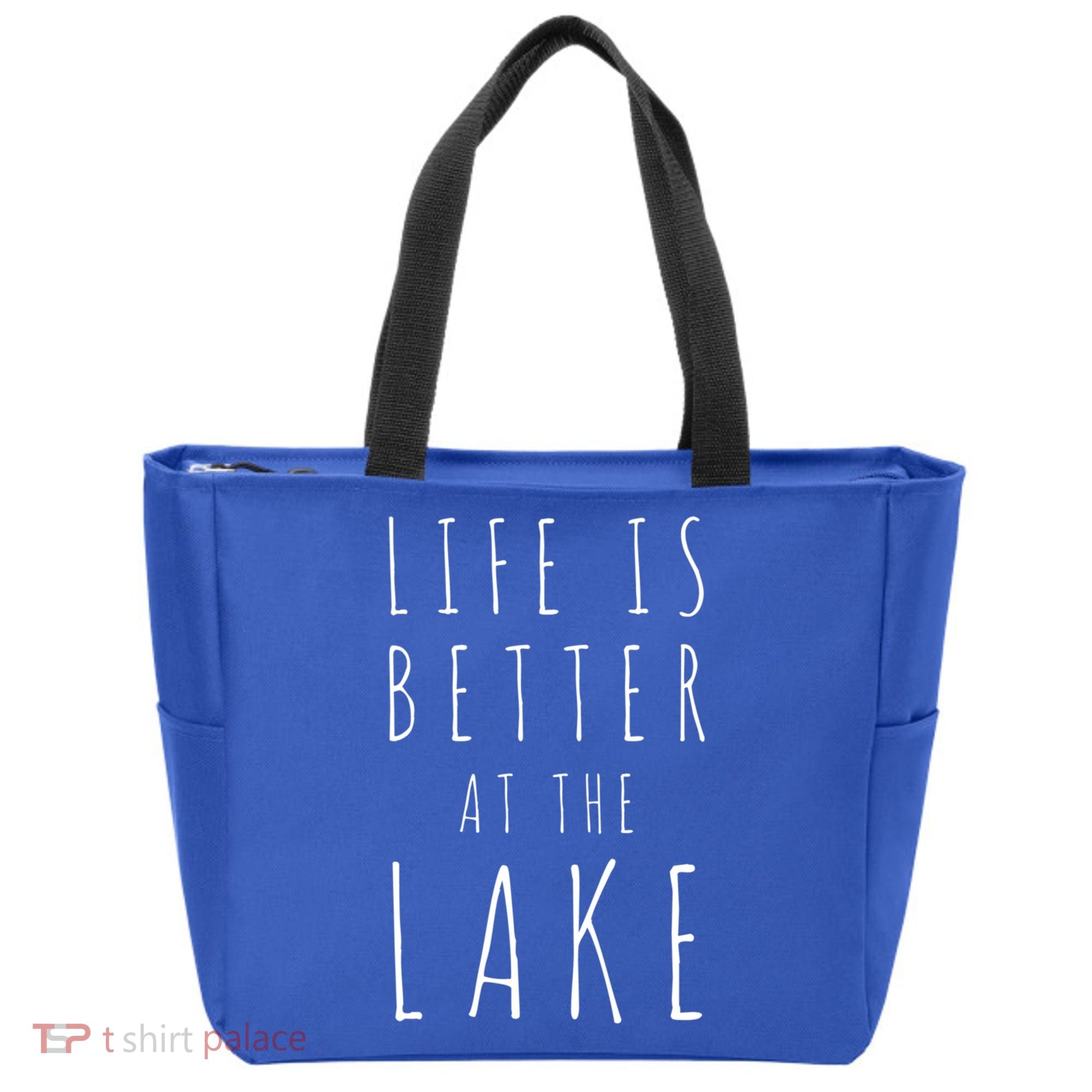 Life Is Better At The Lake Camp Cool Gift Tote Bag