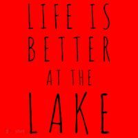 Life Is Better At The Lake Camp Cool Gift Santa Hat thumb 1