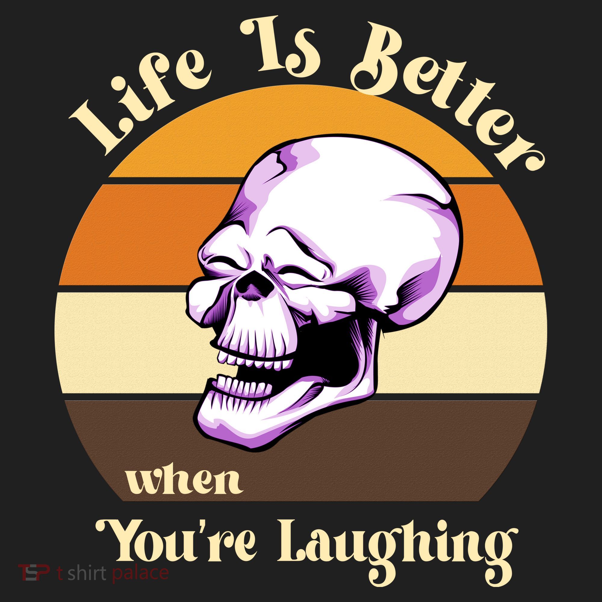 Life Is Better When Your Laughing Retro Skull Women's Sweatshirt