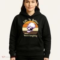 Life Is Better When Your Laughing Retro Skull Hoodie thumb 5