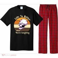 Life Is Better When Your Laughing Retro Skull Pajama Set thumb 0