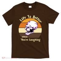 Life Is Better When Your Laughing Retro Skull T-Shirt thumb 0