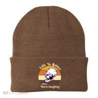 Life Is Better When Your Laughing Retro Skull Beanie thumb 0