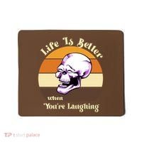Life Is Better When Your Laughing Retro Skull Mousepad thumb 0