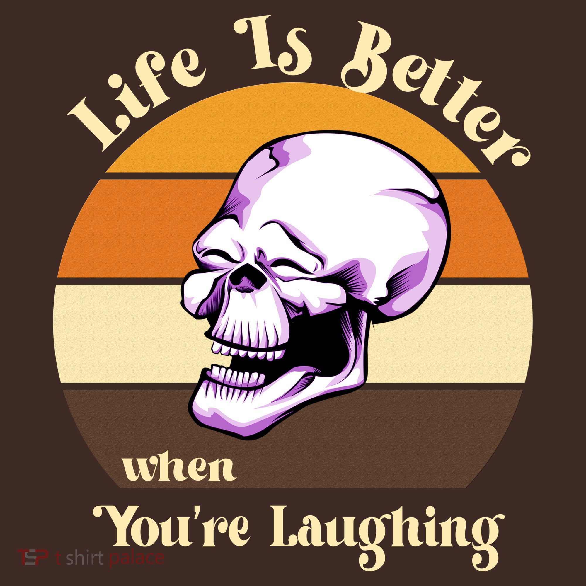 Life Is Better When Your Laughing Retro Skull Kids Hoodie