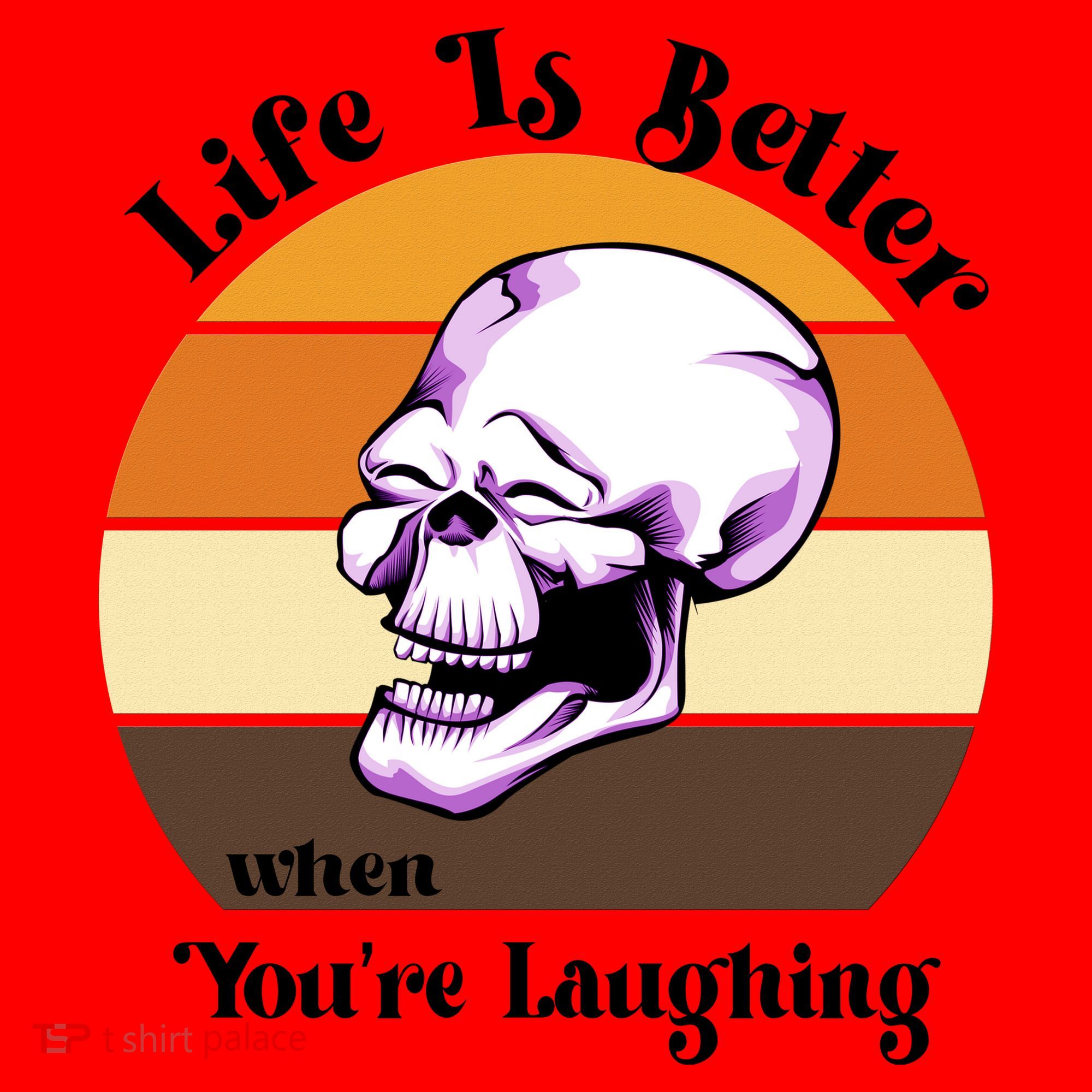 Life Is Better When Your Laughing Retro Skull Santa Hat
