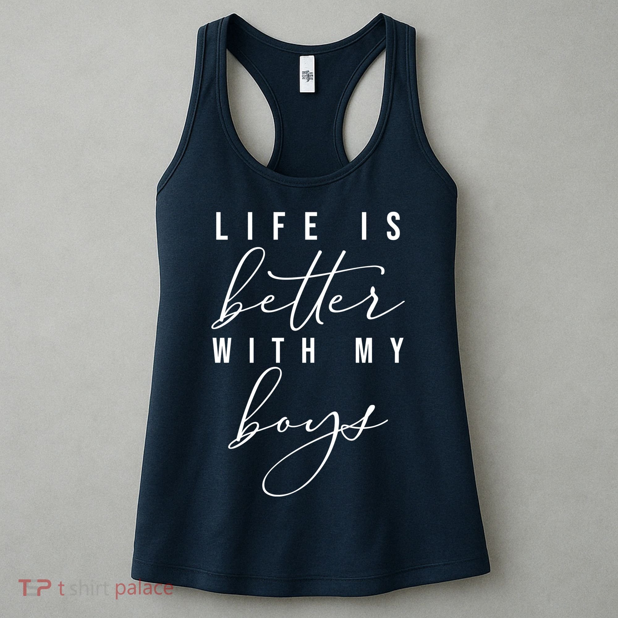 Life Is Better Cute Boy Parent Gift Women's Tank Top