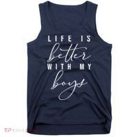 Life Is Better Cute Boy Parent Gift Tank Top thumb 0