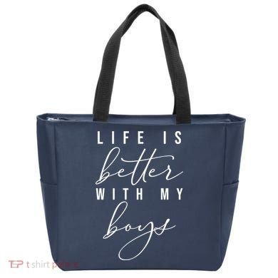 Life Is Better Cute Boy Parent Gift Tote Bag