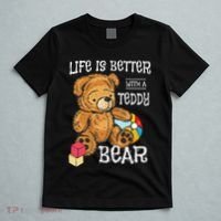 Life Is Better With A Teddy Bear Stuffed Toy T-Shirt thumb 5