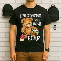 Life Is Better With A Teddy Bear Stuffed Toy T-Shirt thumb 6