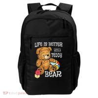 Life Is Better With A Teddy Bear Stuffed Toy Backpack thumb 0