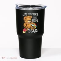 Life Is Better With A Teddy Bear Stuffed Toy Tumbler thumb 0