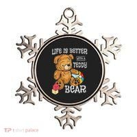 Life Is Better With A Teddy Bear Stuffed Toy Ornament thumb 0