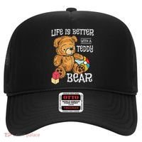 Life Is Better With A Teddy Bear Stuffed Toy Hat thumb 0