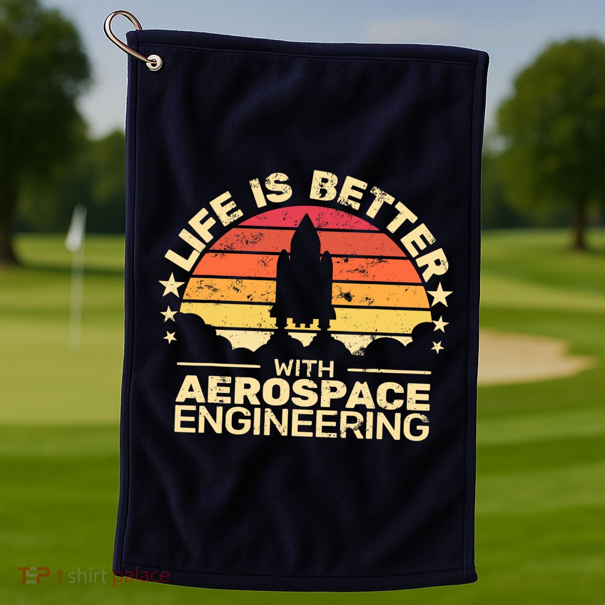 Life Is Better Aerospace Engineering Aerospace Engineer Golf Towel