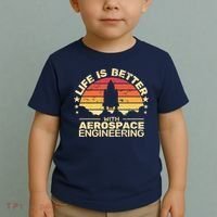 Life Is Better Aerospace Engineering Aerospace Engineer Toddler T-Shirt thumb 2